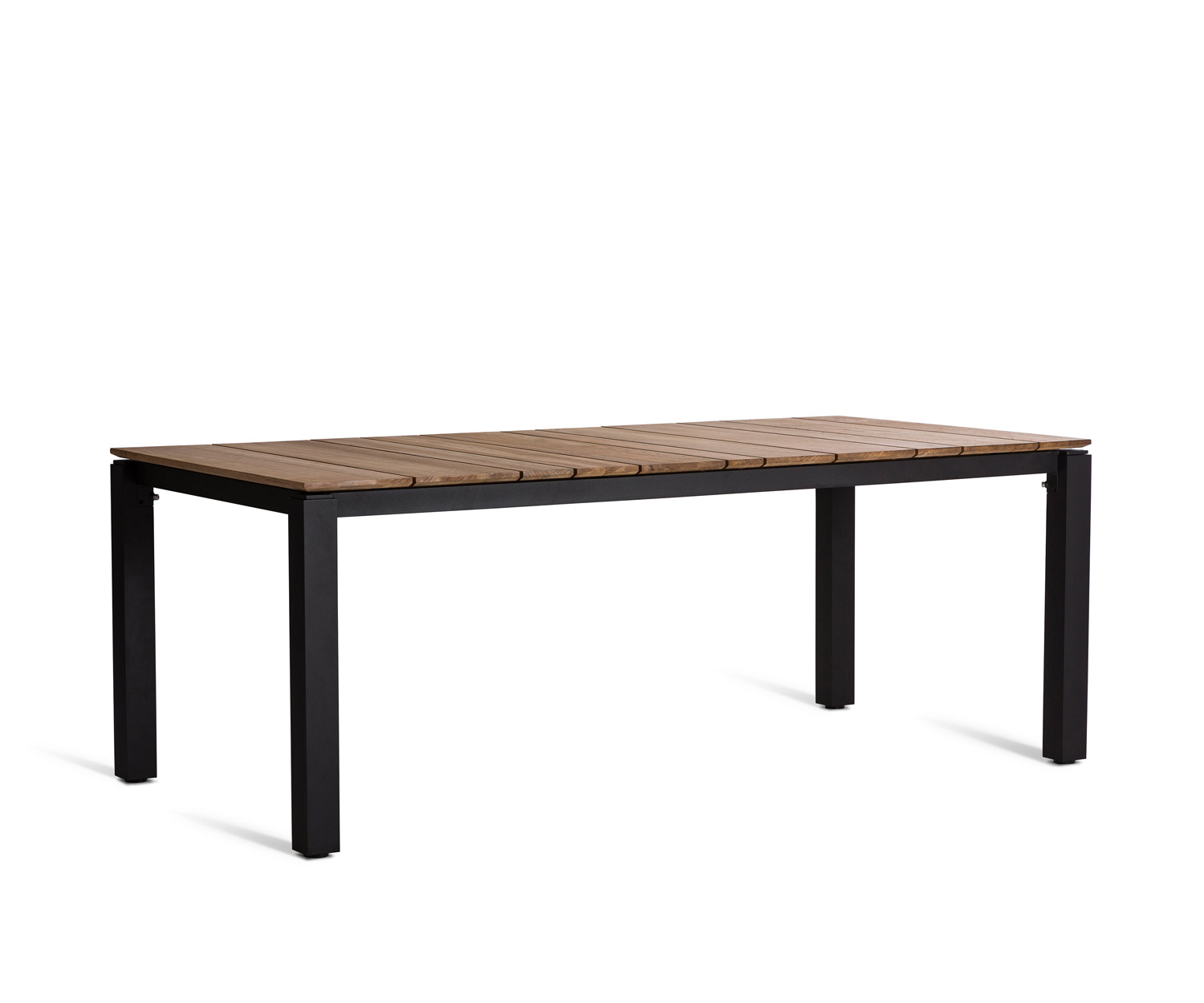 Exclusieve Oasiq Machar design tuintafel met teak tafelblad Exclusieve Oasiq Machar design tuintafel met teak tafelblad