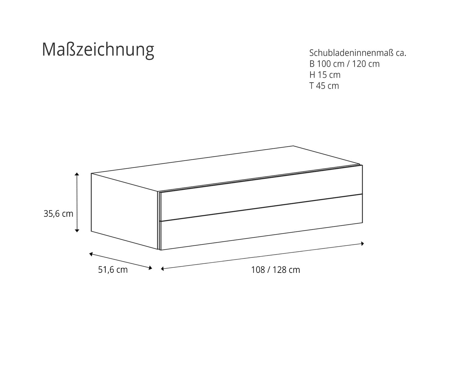 Novamobili Easy 2 design wandmeubel Maattekening Novamobili Easy 2 design wandmeubel Maattekening