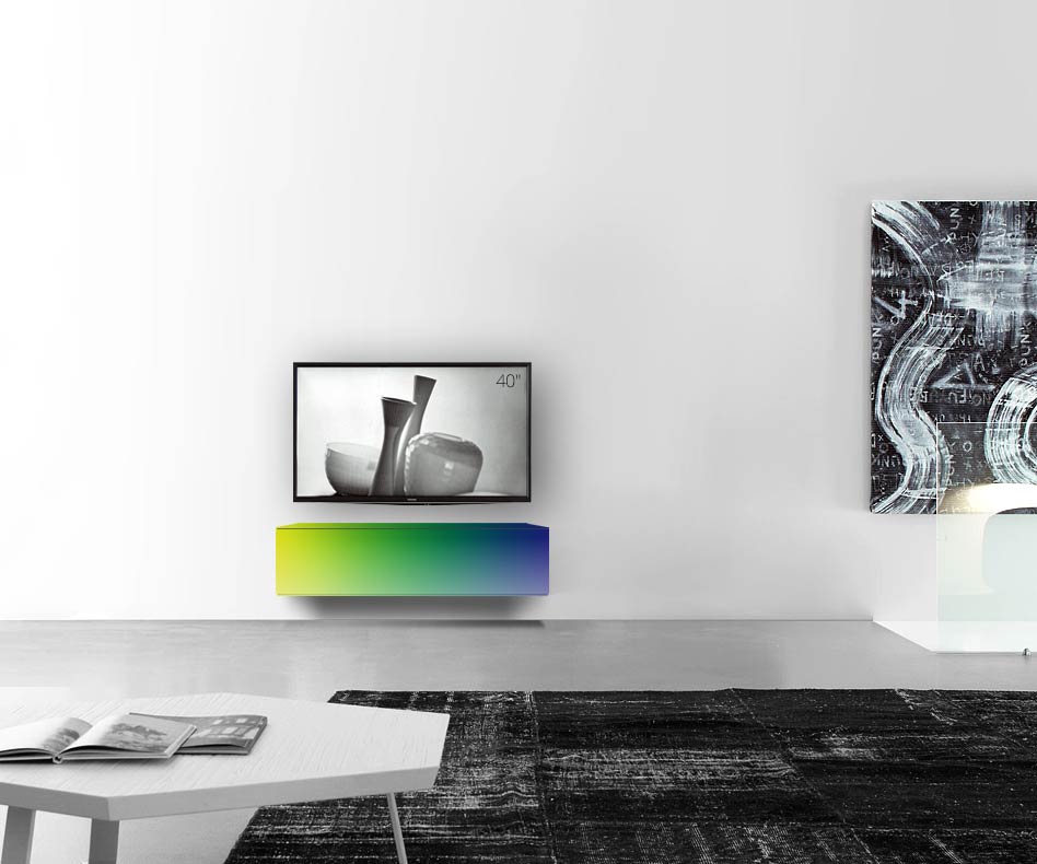 /Design lowboard wand B120 H33 5 mat RAL /Design lowboard wand B120 H33 5 mat RAL