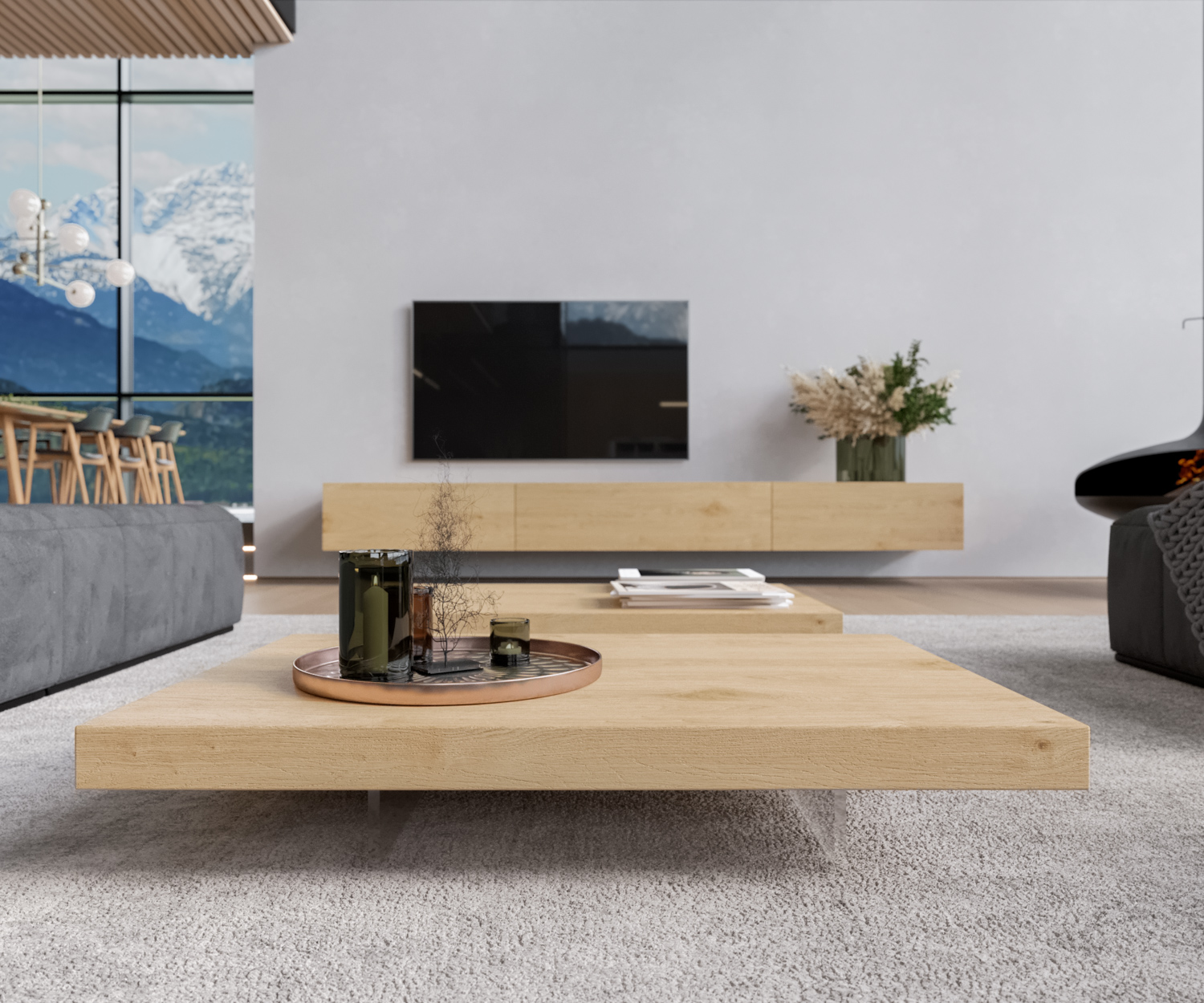 Voorkant salontafel Voorkant salontafel
