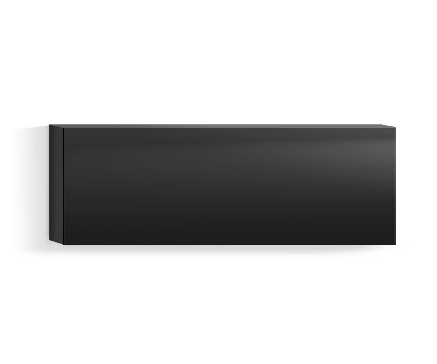 Design woonkamer wandmeubel Horizontaal H42 B120 blad zwart318 Design woonkamer wandmeubel Horizontaal H42 B120 blad zwart318