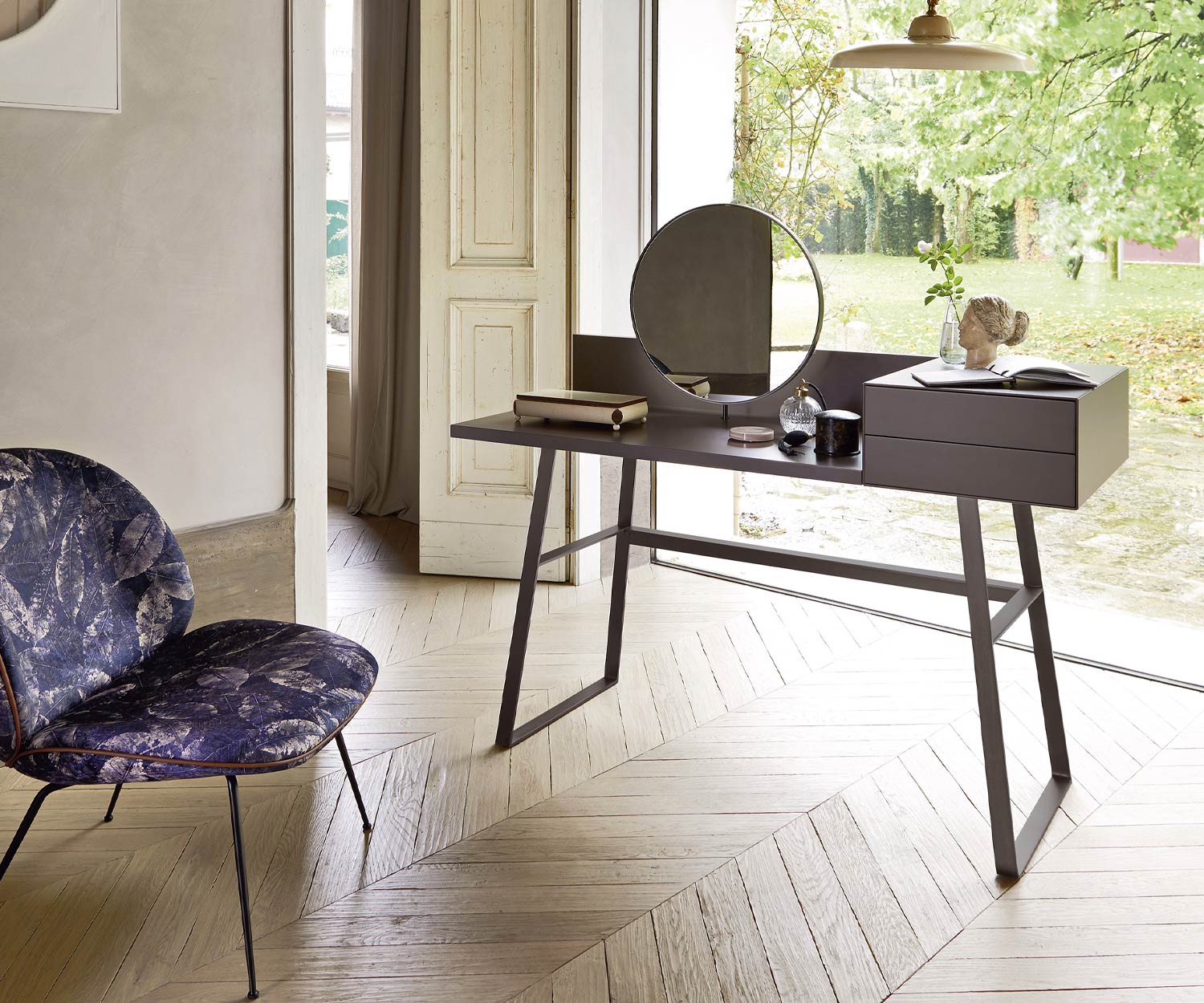 Exclusief Livitalia Design secretaire Segreto in antraciet mat Exclusief Livitalia Design secretaire Segreto in antraciet mat