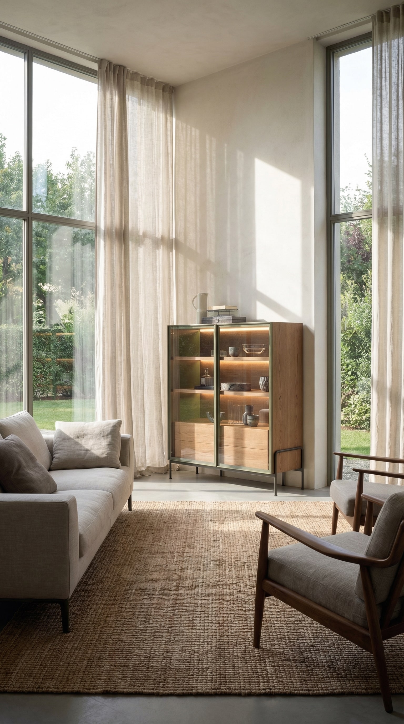 Novamobili Belt Highboard met hout- en metaaldetails in een stijlvolle woonomgeving. Novamobili Belt Highboard met hout- en metaaldetails in een stijlvolle woonomgeving.