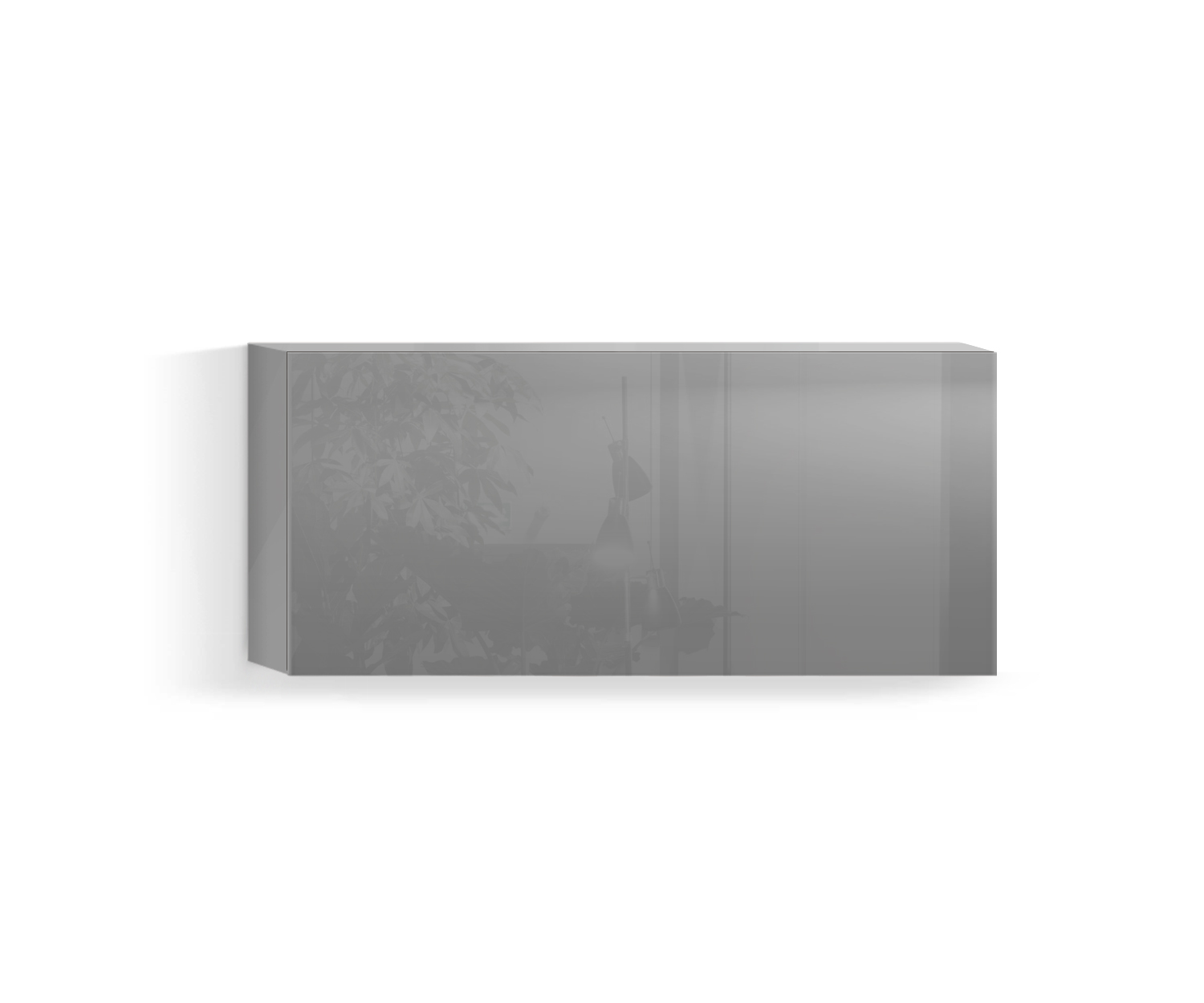 Design woonkamer wandmeubel Horizontaal H42 B90 onder lichtgrijs430 Design woonkamer wandmeubel Horizontaal H42 B90 onder lichtgrijs430