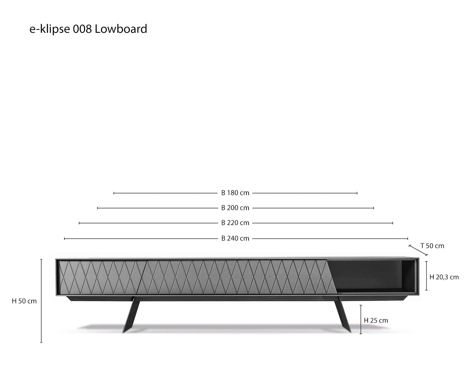 Design lowboard e klipse 008 van al2 Schets Afmetingen Maten Specificaties Varianten Design lowboard e klipse 008 van al2 Schets Afmetingen Maten Specificaties Varianten