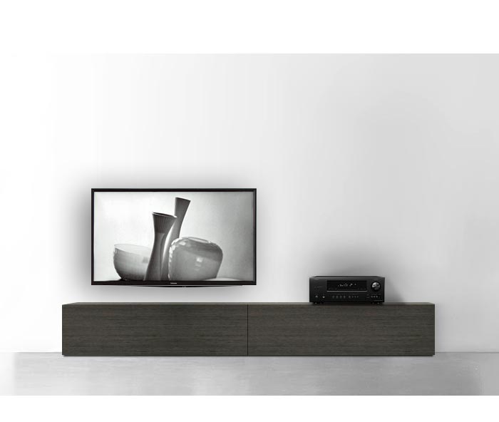 Livitalia Houten design lowboard configurator vloer 240 cm 32 cm 46 cm grijs eiken Livitalia Houten design lowboard configurator vloer 240 cm 32 cm 46 cm grijs eiken