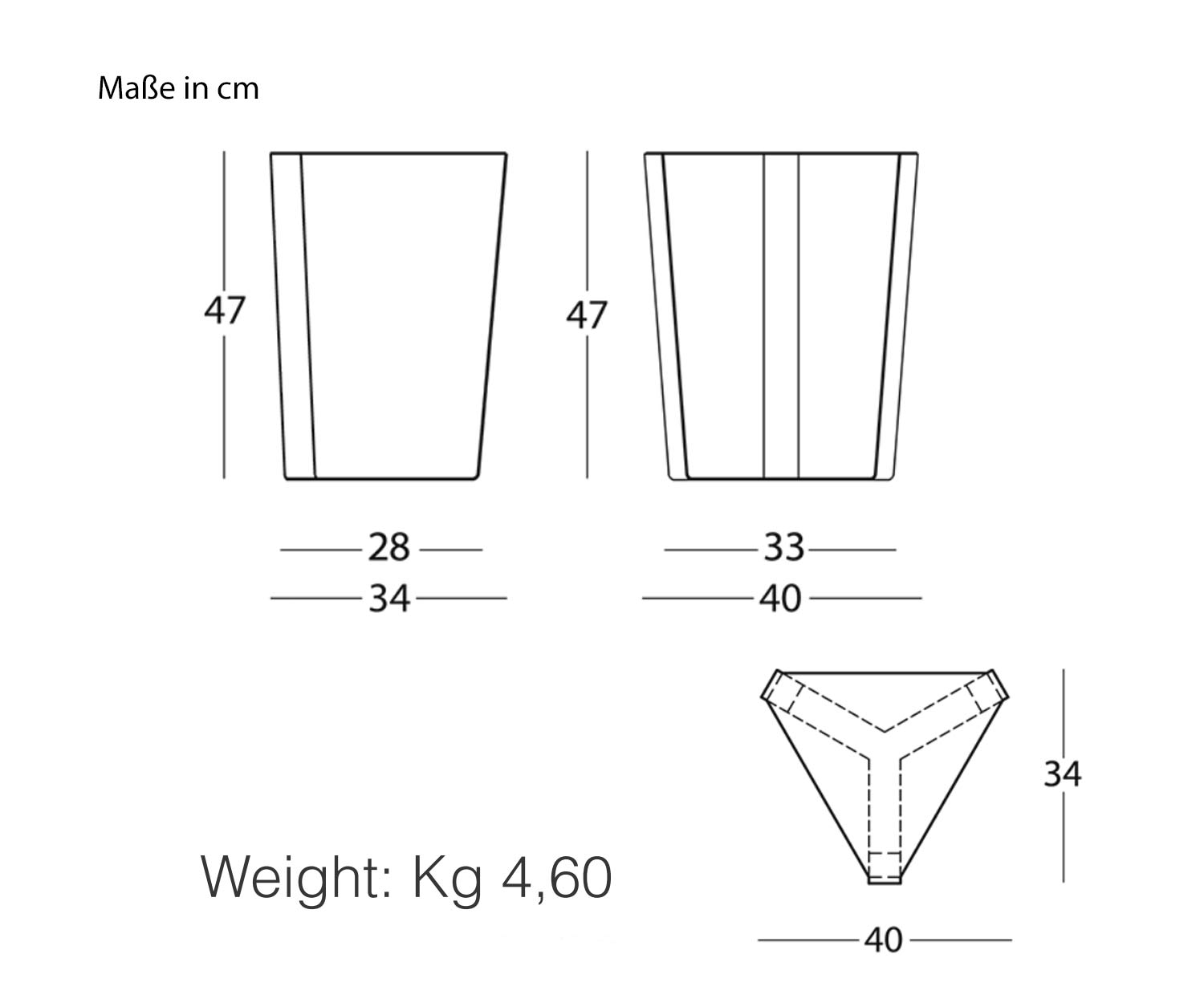 MEME DESIGN Finity bijzettafel Afmetingen Schets Maten MEME DESIGN Finity bijzettafel Afmetingen Schets Maten