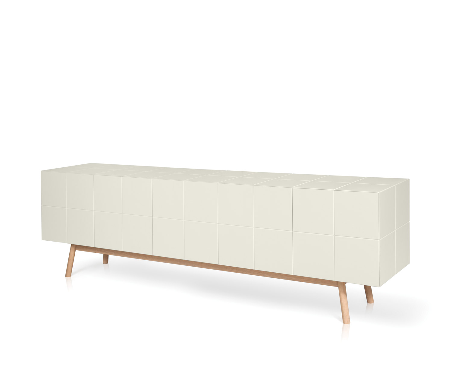 Exclusief al2 Design dressoir MOS I KO 003 B C5 in wit met massieve poten Exclusief al2 Design dressoir MOS I KO 003 B C5 in wit met massieve poten