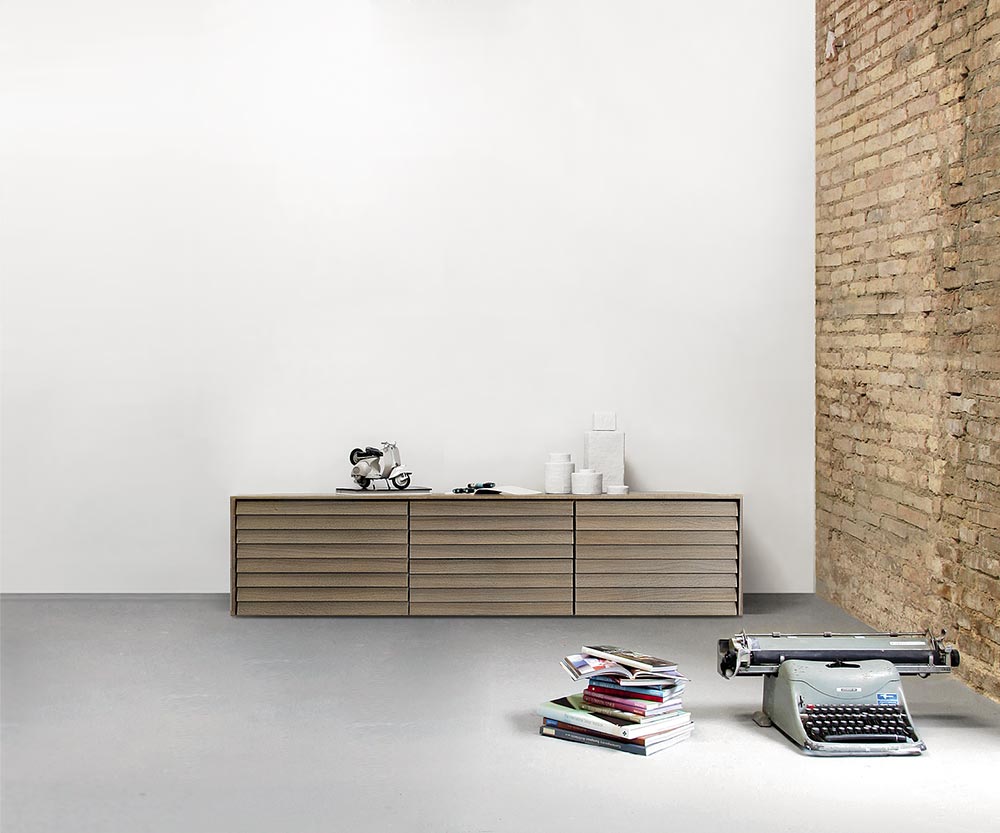 Punt Sussex dressoir vloer B177 Eik grijs Siena Punt Sussex dressoir vloer B177 Eik grijs Siena