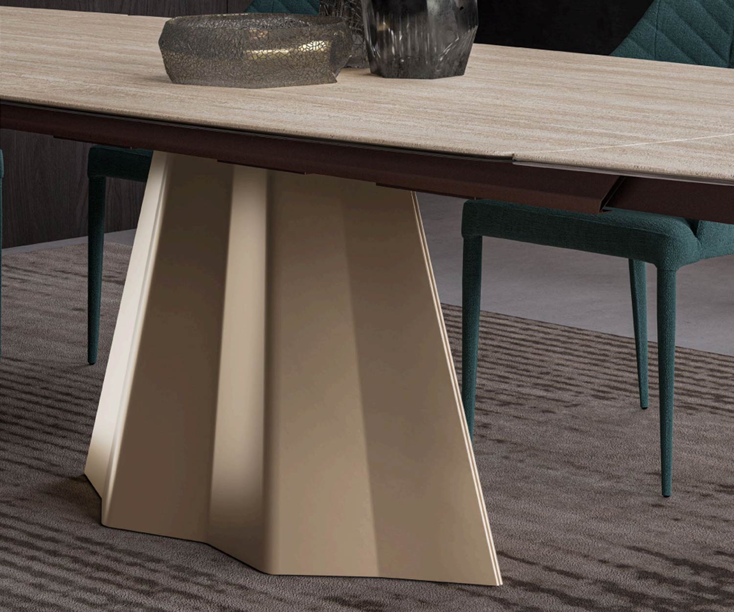 Ozzio Cupido uitschuifbare eettafel Ozzio Cupido uitschuifbare eettafel