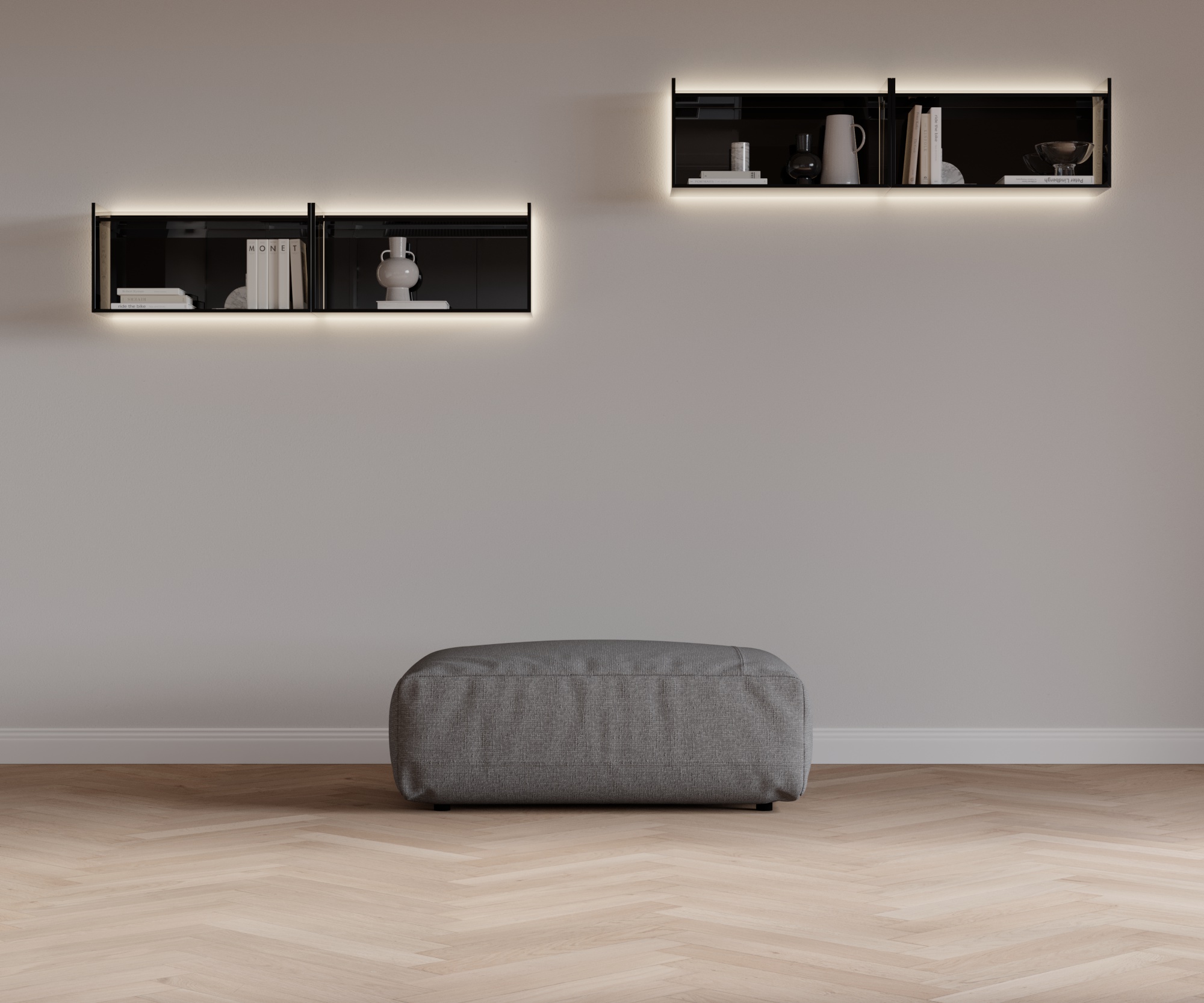 Kruk CloudAL203x83 Stof Tundra 10 Medium grijs Kruk CloudAL203x83 Stof Tundra 10 Medium grijs