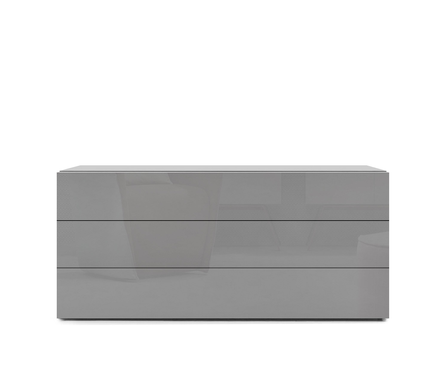 Novamobili Easy 3-zits ladekast B108cm lichtgrijs430 Novamobili Easy 3-zits ladekast B108cm lichtgrijs430