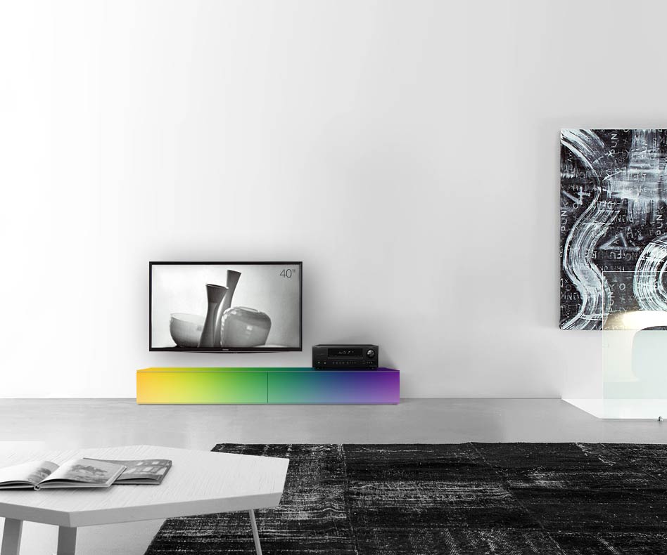 /Design lowboard vloer B180 H27 mat RAL /Design lowboard vloer B180 H27 mat RAL