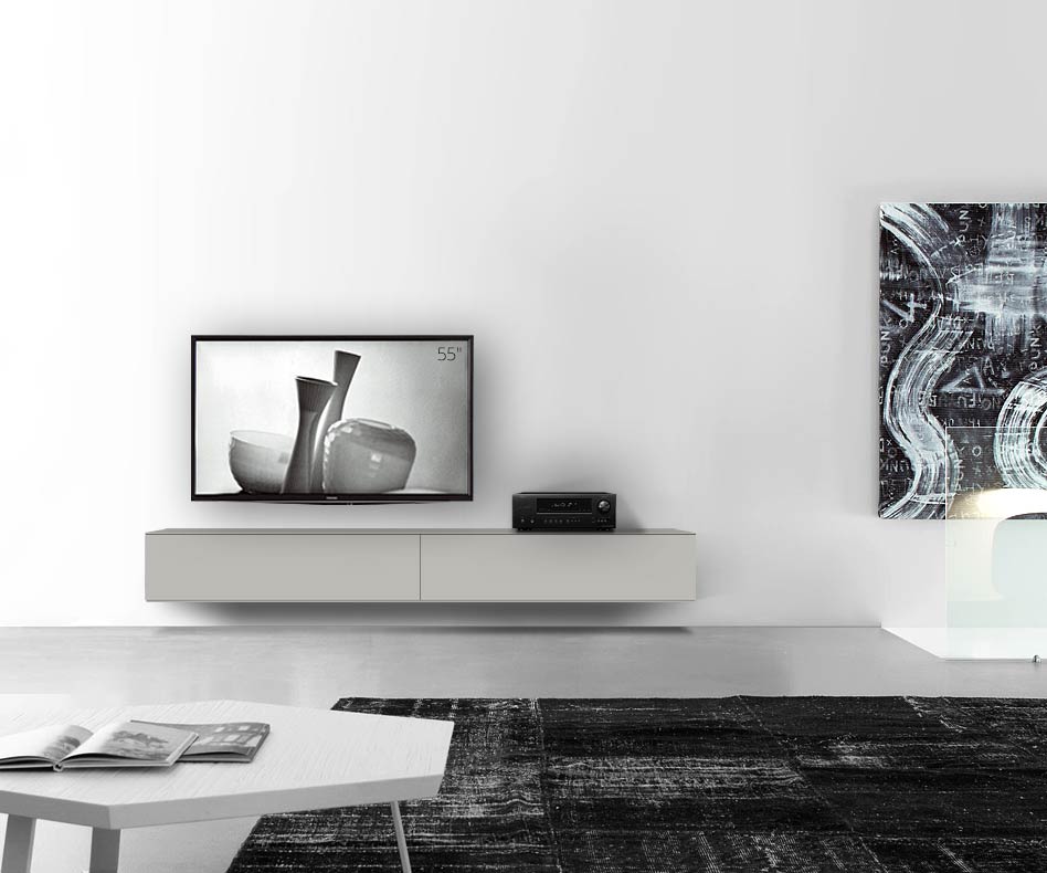 /Design lowboard wand B240 H33 5 mat lichtgrijs /Design lowboard wand B240 H33 5 mat lichtgrijs