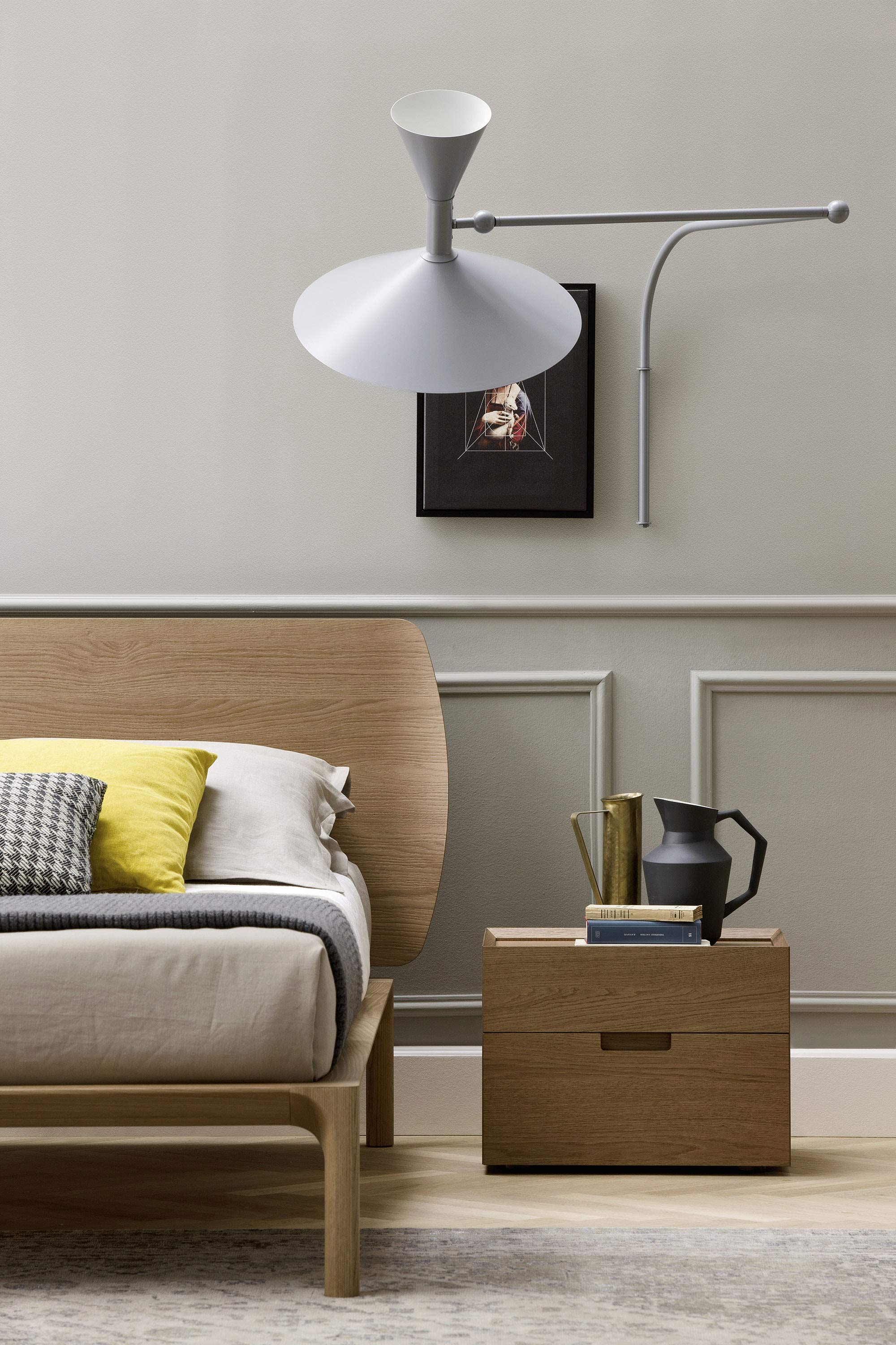 Design retro houten slaapkamermeubels