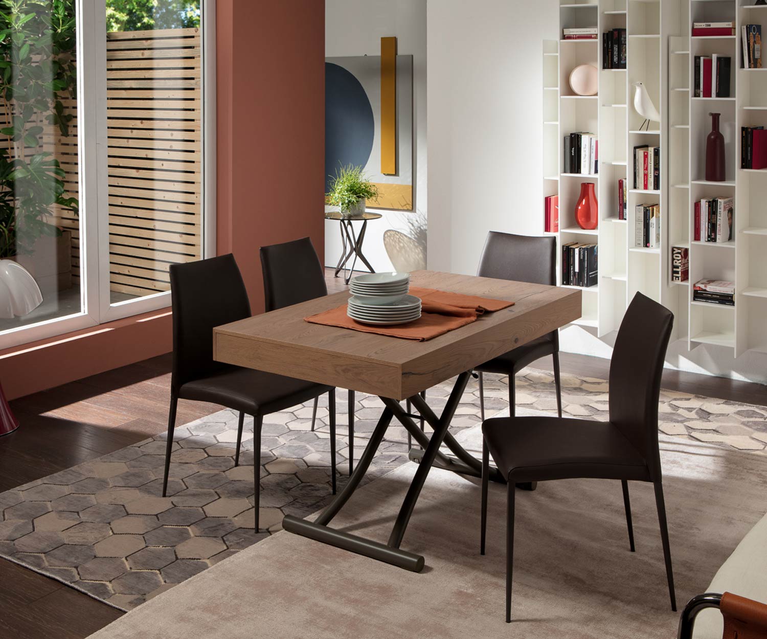 Ozzio Newood tafel T123 hout PZ 93 eiken natuur Ozzio Newood tafel T123 hout PZ 93 eiken natuur