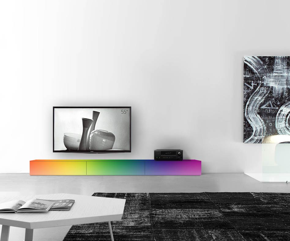 /Design lowboardvloer B270 H27 mat RAL /Design lowboardvloer B270 H27 mat RAL