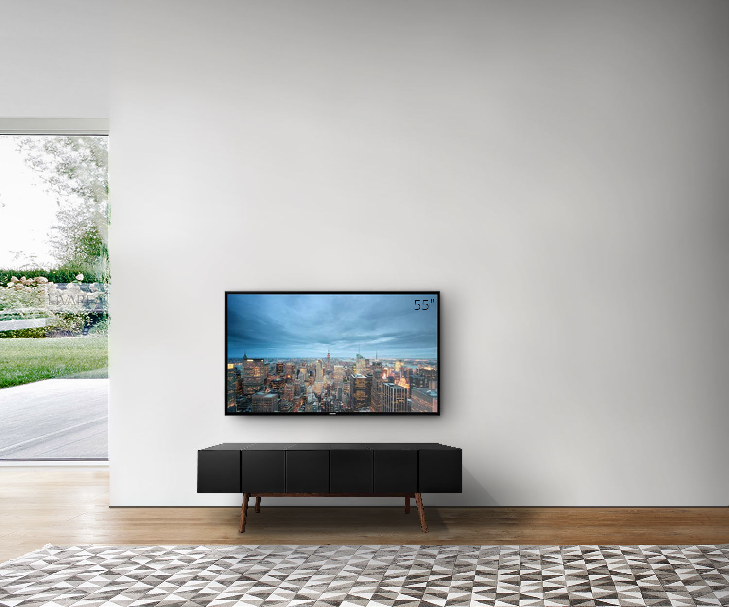 al2 MOS I KO 005 B Breedte 150 cm Body zwart Poten notenhout al2 MOS I KO 005 B Breedte 150 cm Body zwart Poten notenhout