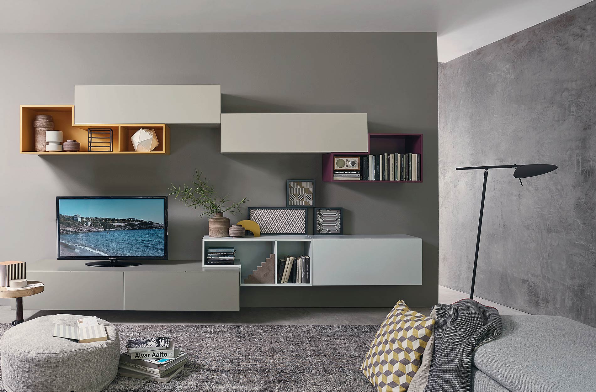 Modern Tetris wandmeubel