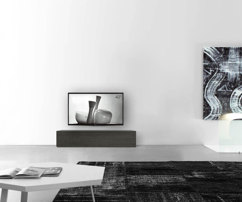 Livitalia Houten design lowboard configurator basis 150 cm 32 cm 46 cm grijs eiken Livitalia Houten design lowboard configurator basis 150 cm 32 cm 46 cm grijs eiken