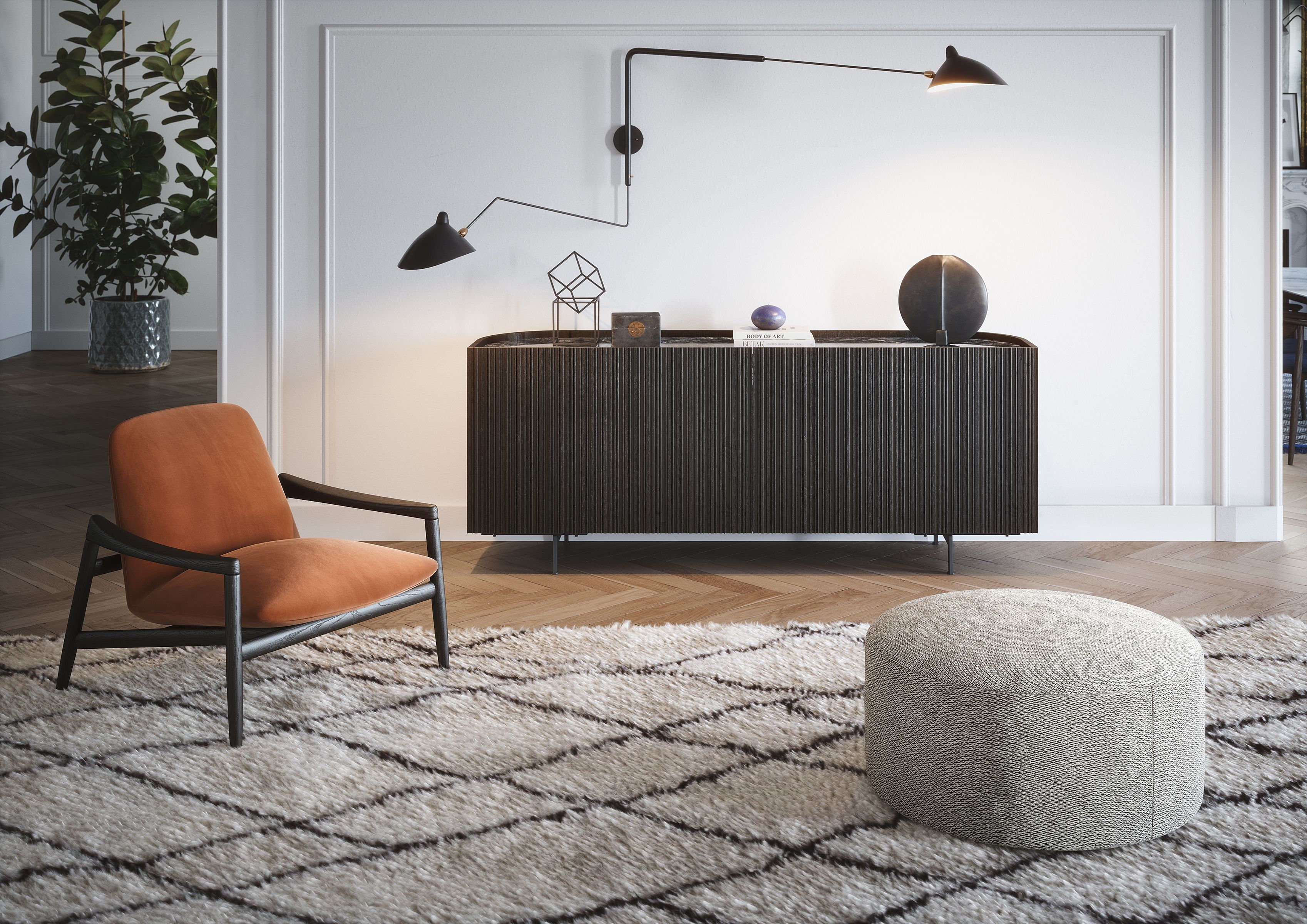 Polster Sessel mit Stil und großem Sitzkomfort