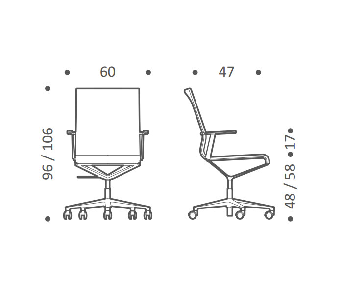 ICF Stok ETK met wielen H48 schets ICF Stok ETK met wielen H48 schets
