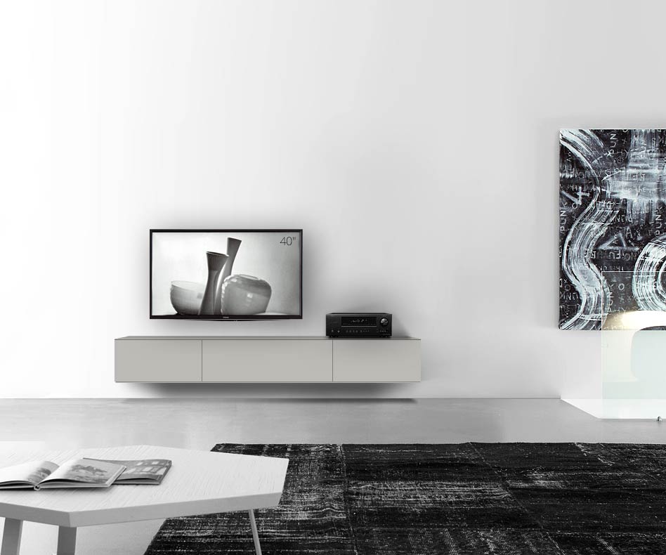 /Design lowboard wand B210 H33 5 mat lichtgrijs /Design lowboard wand B210 H33 5 mat lichtgrijs