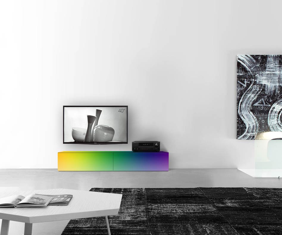 /Design vloer lowboard B180 H35 mat RAL /Design vloer lowboard B180 H35 mat RAL