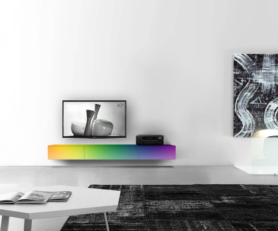 /Design lowboard wand B210 H25 5 mat RAL