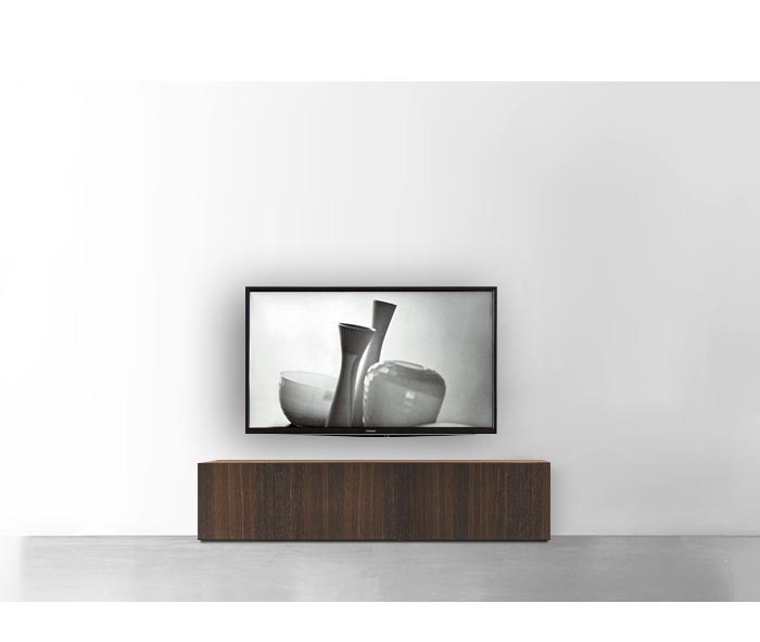 Livitalia Houten design lowboard configurator basis 150 cm 32 cm 56 cm bruin eiken Livitalia Houten design lowboard configurator basis 150 cm 32 cm 56 cm bruin eiken