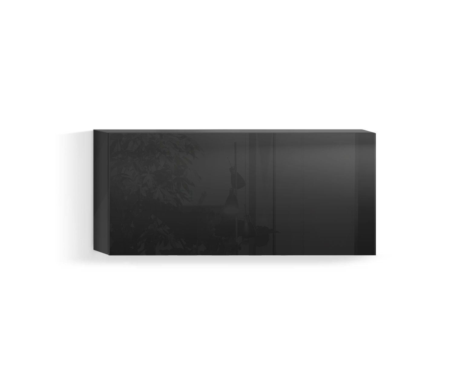 Design woonkamer wandmeubel Horizontaal H42 B90 bodem zwart418 Design woonkamer wandmeubel Horizontaal H42 B90 bodem zwart418