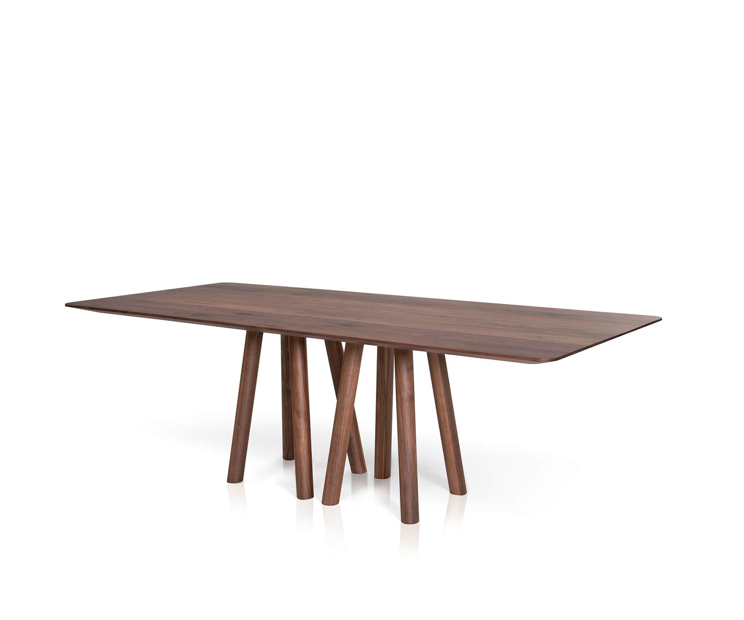 al2 Design eettafel mos i ko 001 een Walnoot massief houten rechthoekig tafelblad al2 Design eettafel mos i ko 001 een Walnoot massief houten rechthoekig tafelblad