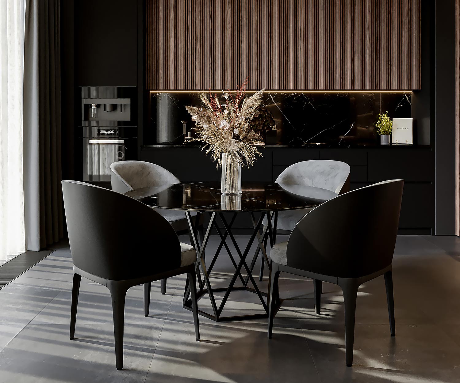 Ronde design eettafel marmeren tafelblad Ronde design eettafel marmeren tafelblad