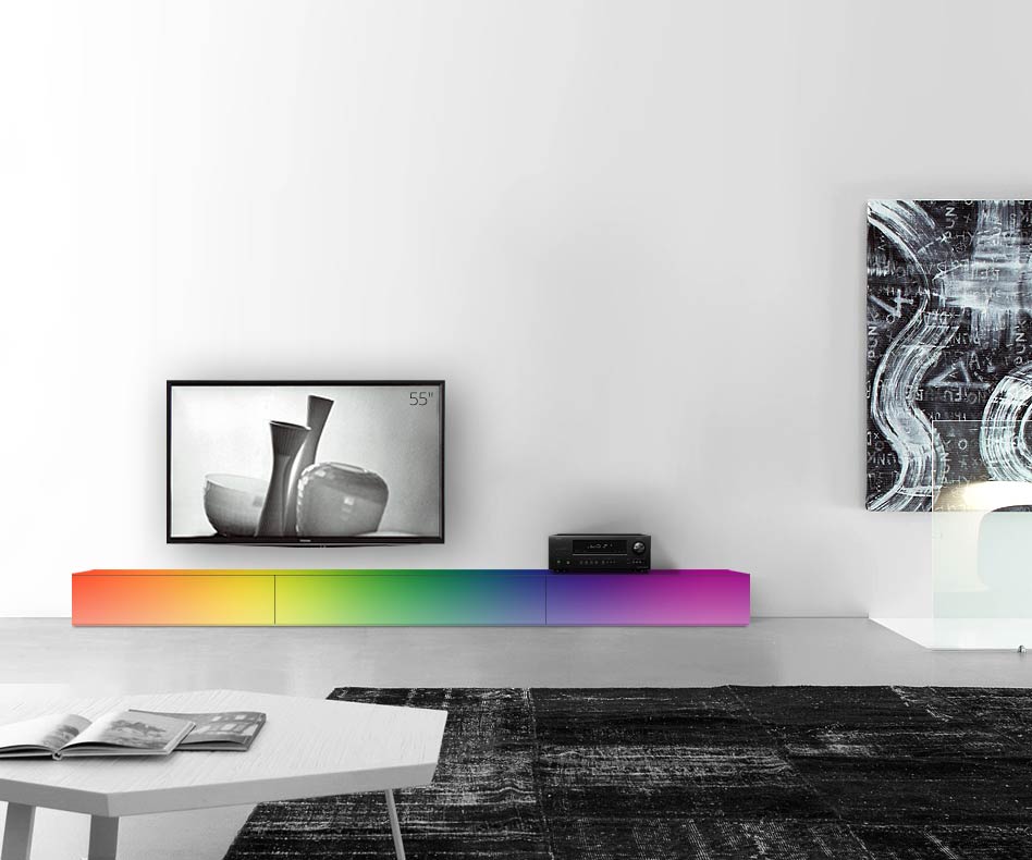 /Design lowboard voet W300 H27 mat RAL /Design lowboard voet W300 H27 mat RAL