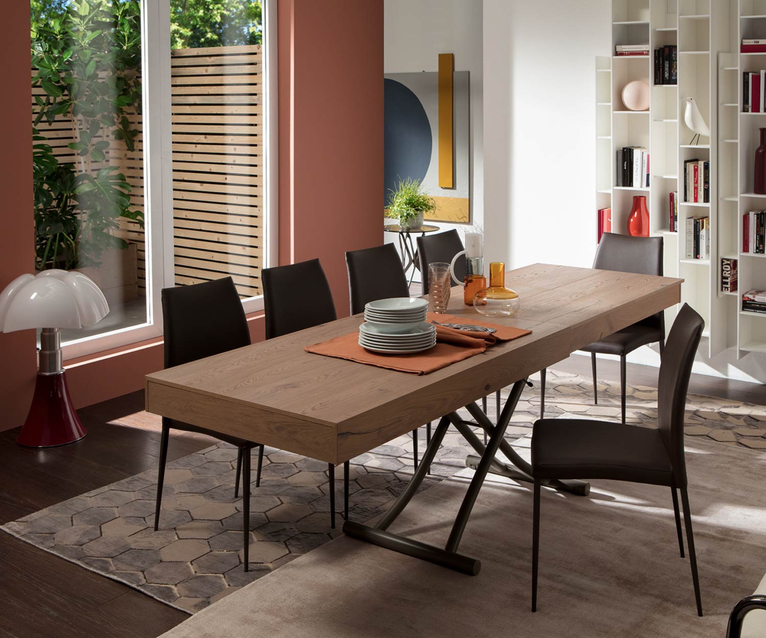 Ozzio Newood eettafel T123 hout PZ 93 eiken natuur Ozzio Newood eettafel T123 hout PZ 93 eiken natuur