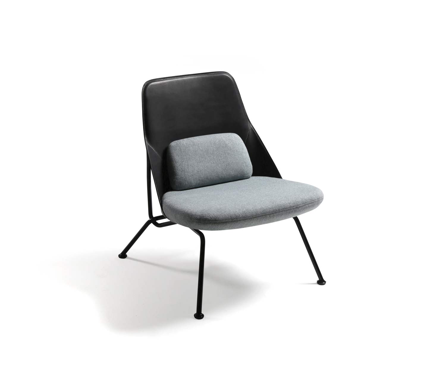 Prostoria Design fauteuil Strain Grijs Antraciet Chroom Zwart