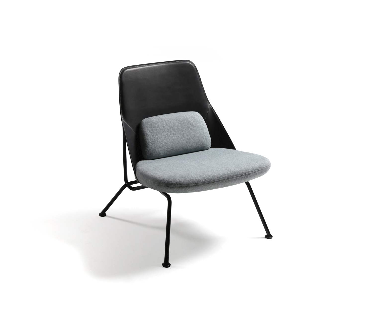 Prostoria Design fauteuil Strain Grijs Antraciet Chroom Zwart Prostoria Design fauteuil Strain Grijs Antraciet Chroom Zwart