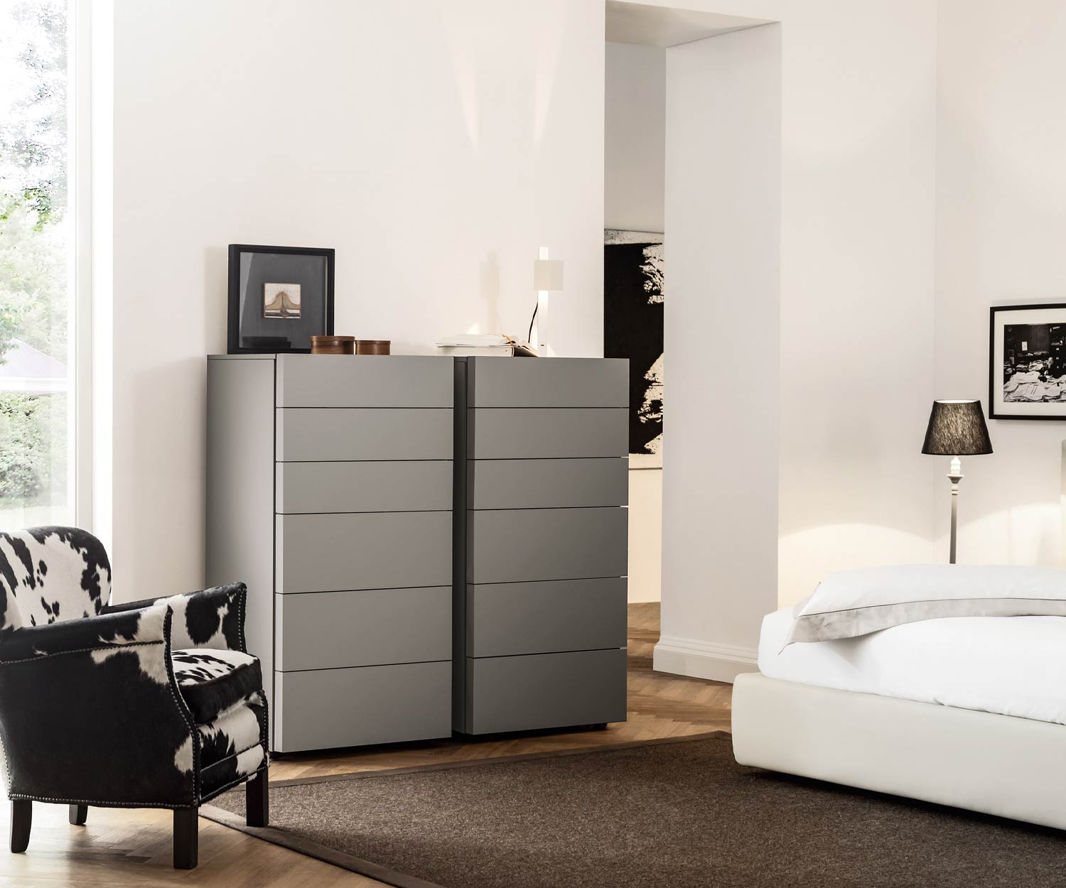 Modern Livitalia Valeo design hoge ladekast zonder handgrepen Modern Livitalia Valeo design hoge ladekast zonder handgrepen