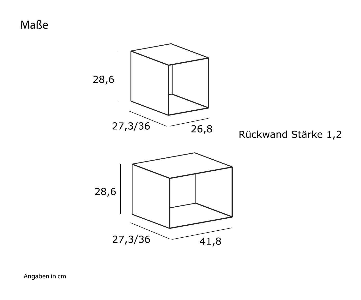 Novamobili Metalen design inbouwdoos naaf afmetingen Novamobili Metalen design inbouwdoos naaf afmetingen