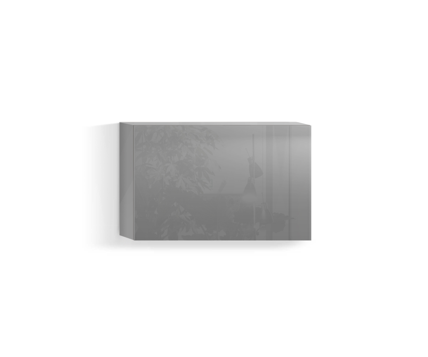 Design woonkamer wandmeubel Horizontaal H42 B60 blad lichtgrijs430 Design woonkamer wandmeubel Horizontaal H42 B60 blad lichtgrijs430