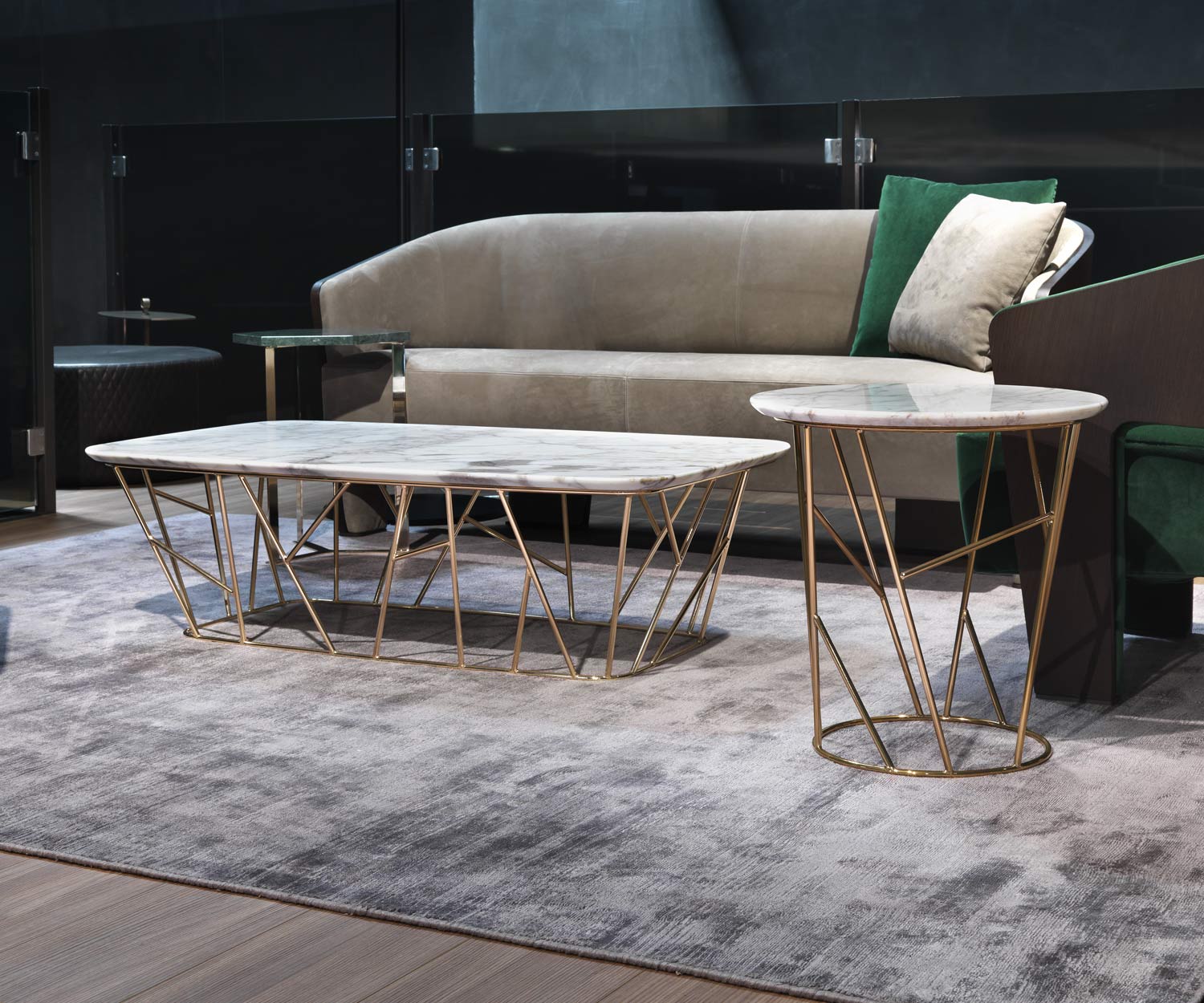 Marelli Twig Carrara marmeren salontafel Marelli Twig Carrara marmeren salontafel