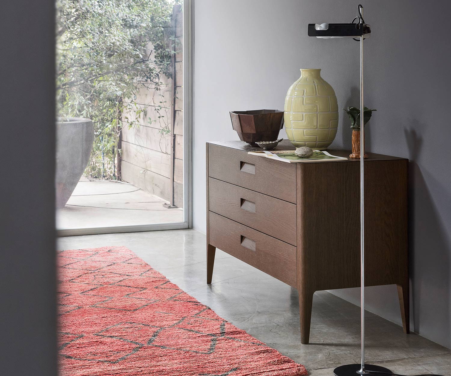 Design slaapkamerkast Giotto met 3 laden van Novamobili Design slaapkamerkast Giotto met 3 laden van Novamobili