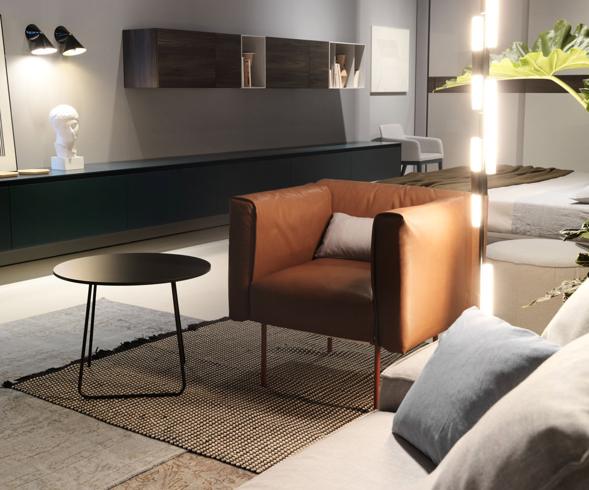Hoogwaardige Novamobili Salontafel Orbis zwart mat Hoogwaardige Novamobili Salontafel Orbis zwart mat