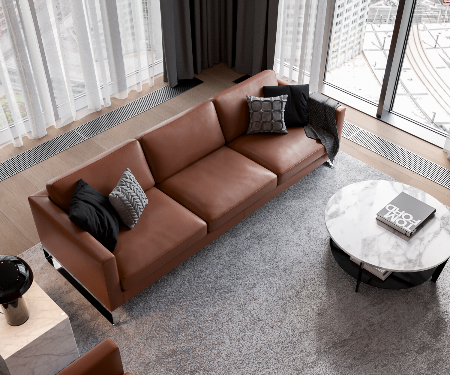 Elegance emotioneel beeld top leer cognac Elegance emotioneel beeld top leer cognac