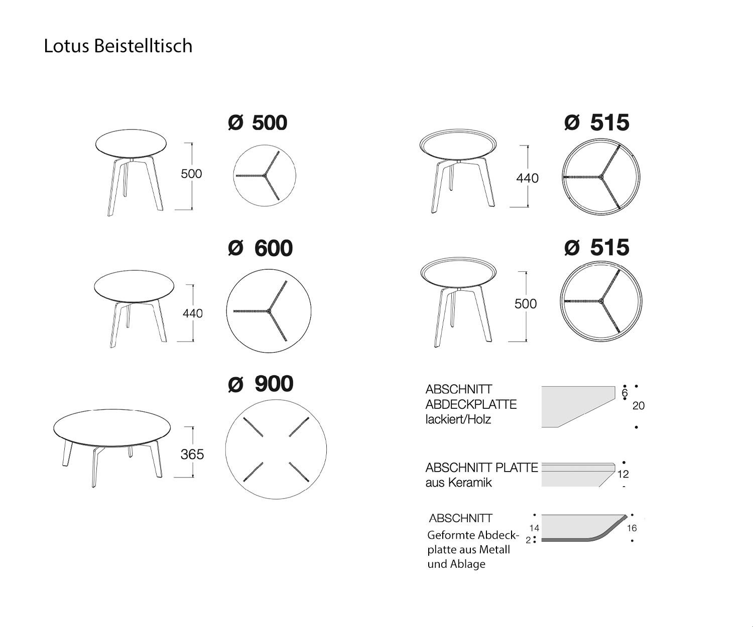 Schets van afmetingen Afmetingen Livitalia Lotus tabel Schets van afmetingen Afmetingen Livitalia Lotus tabel