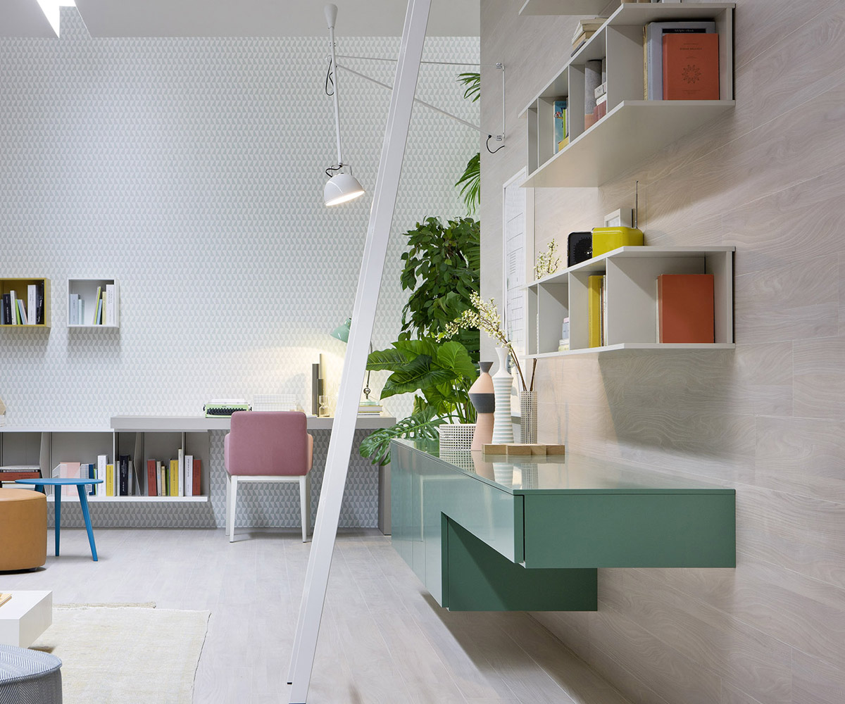 Novamobili Boekenkast Butterfly Horizontaal wit Novamobili Boekenkast Butterfly Horizontaal wit