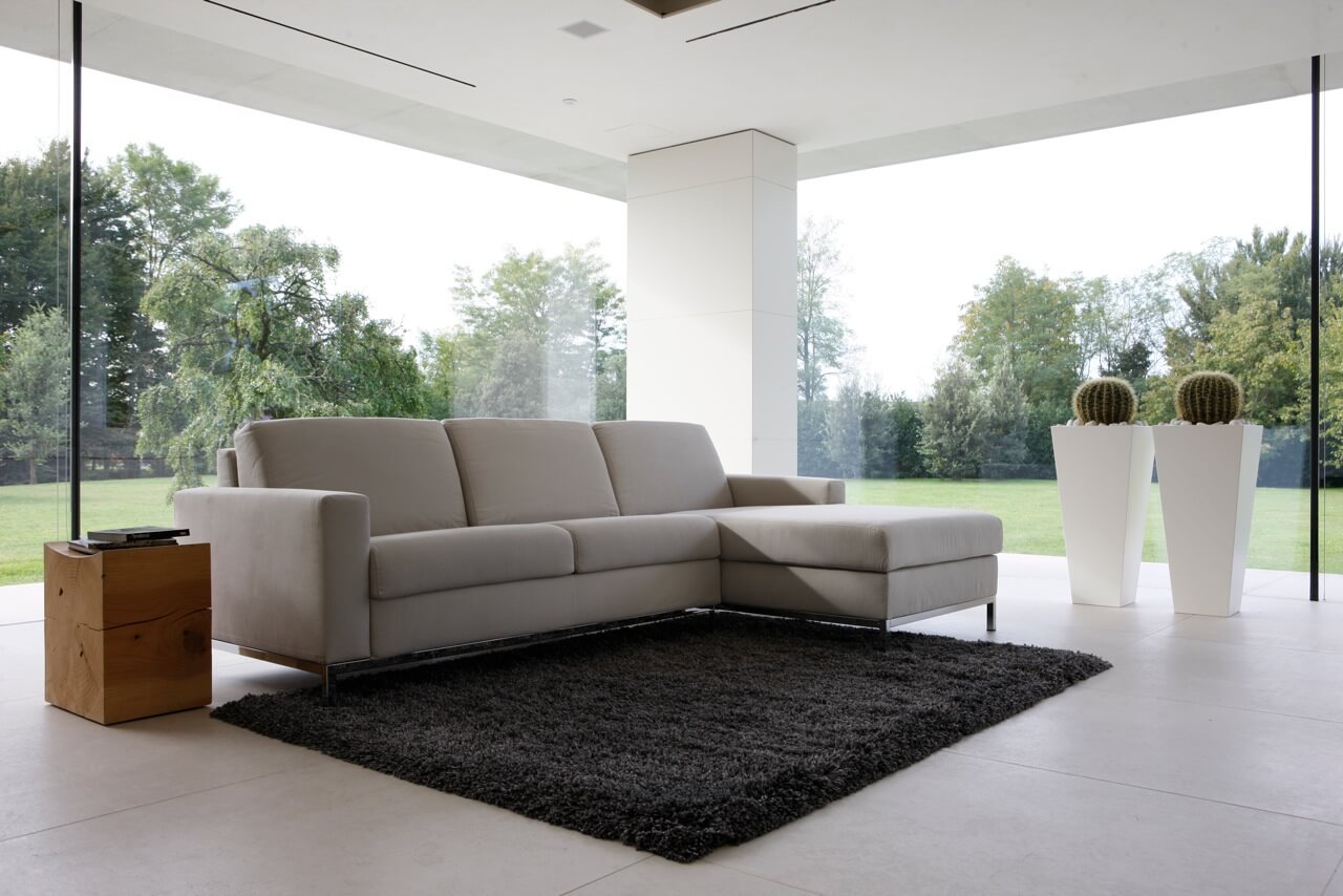 Design hoekbank met slaapfunctie