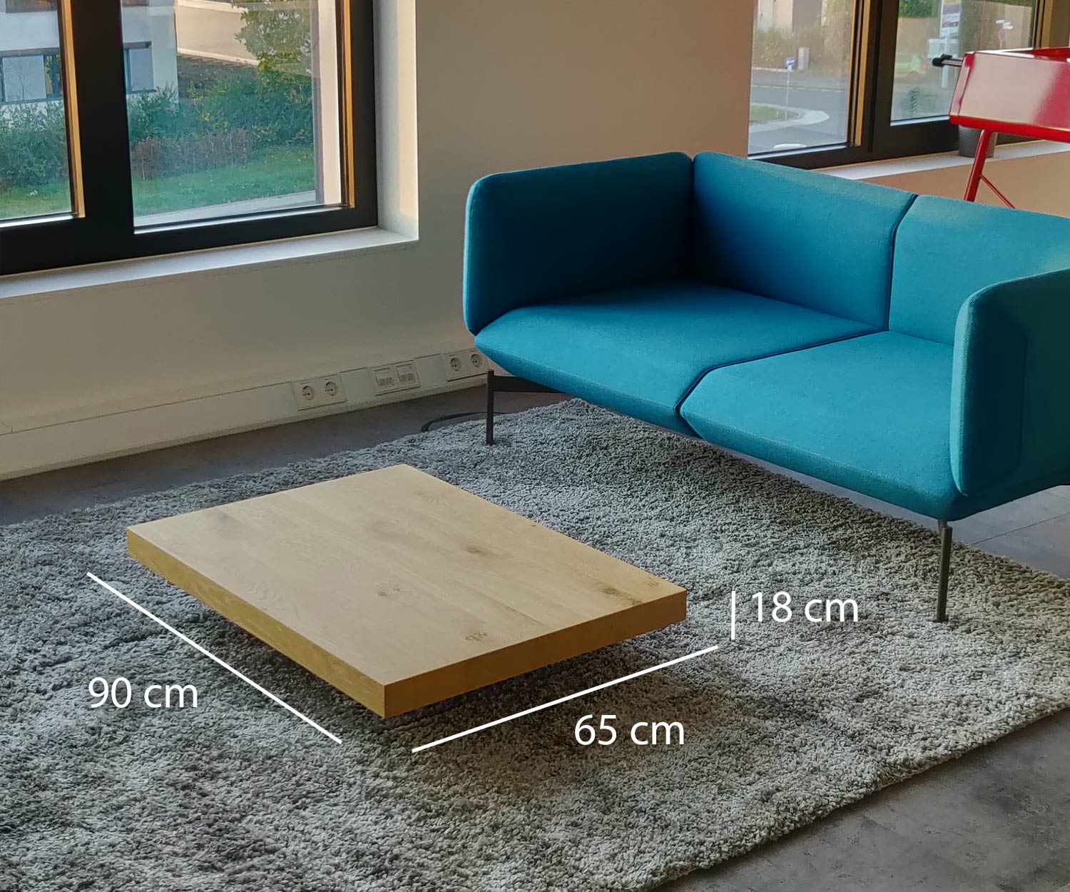 Superflat design salontafel Laag formaat Afmetingen Superflat design salontafel Laag formaat Afmetingen
