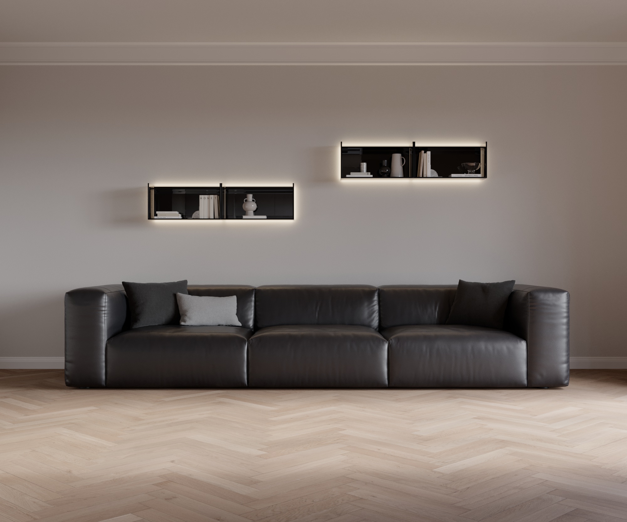 Cloud 3 zits leer Devina Antraciet Cloud 3 zits leer Devina Antraciet