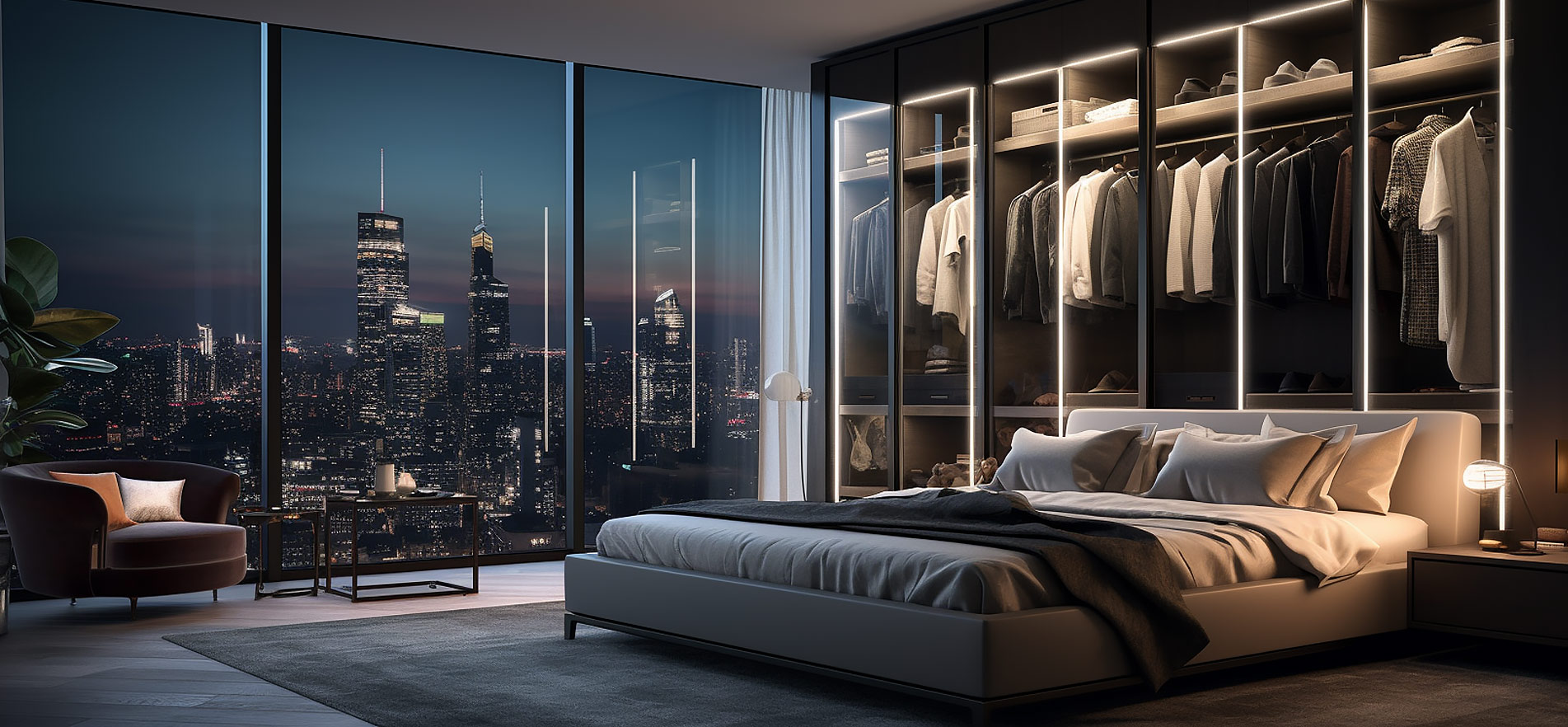 Design kledingkast glazen deur Design kledingkast glazen deur